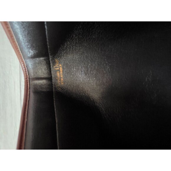 Christian Dior Vintage Trotter Monogram Clutch Bag Brown Canvas & Leather - Picture 5 of 7